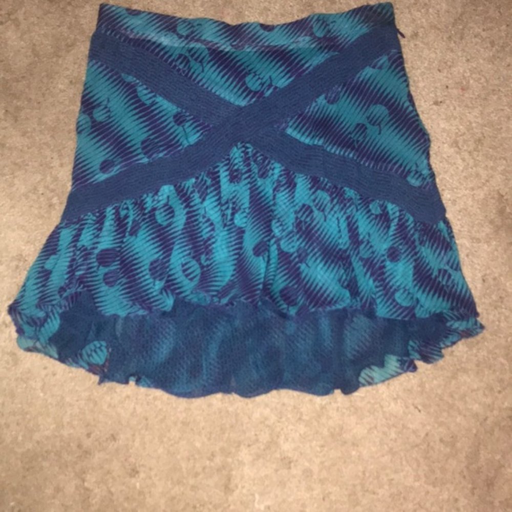Marc Jacobs silk layered ruffle flirty skirt 2
